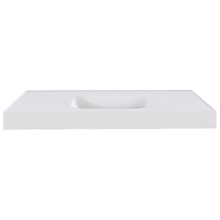 Mia 1200mm Matte White Wall Hung Basin with Overflow